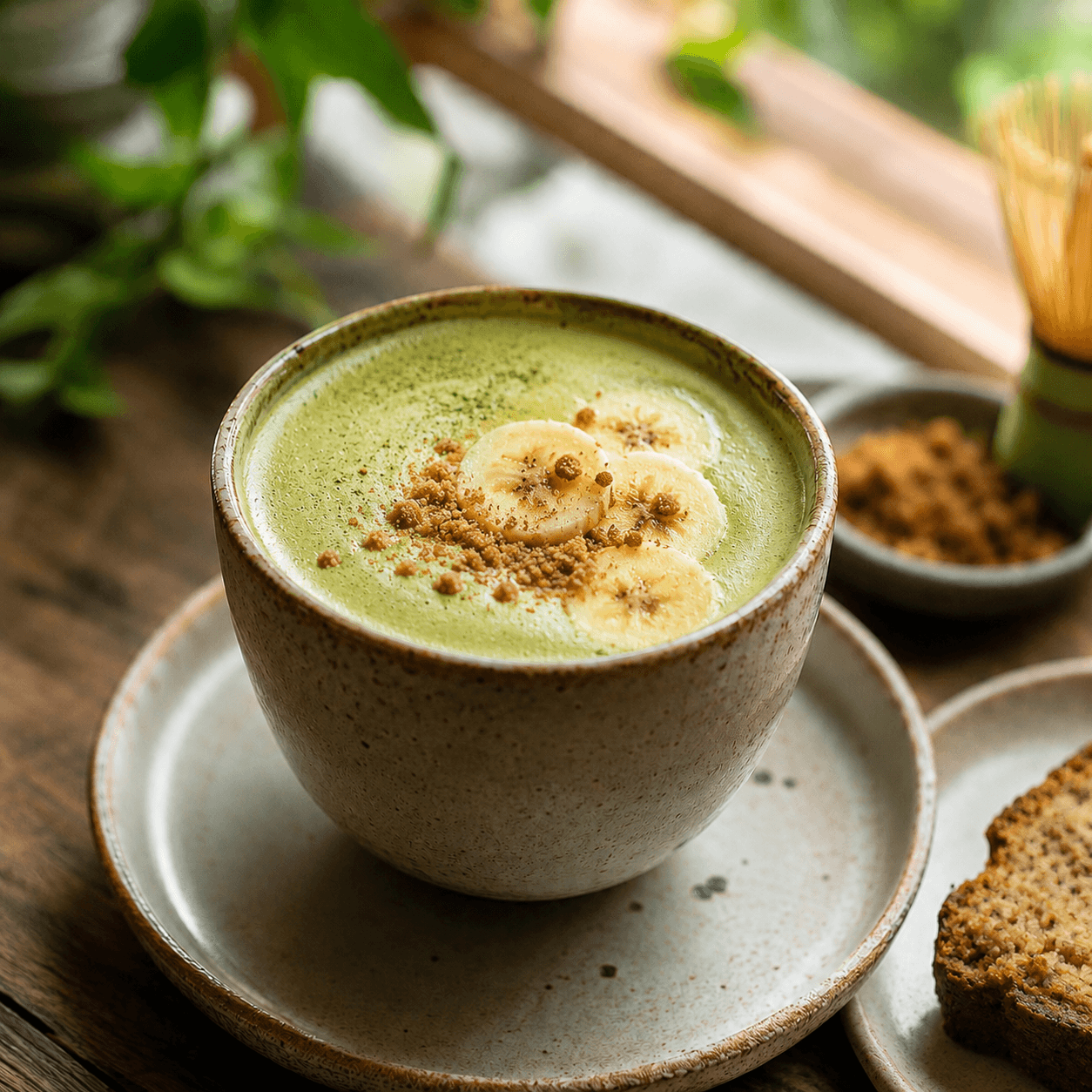 Banana Bread Matcha at USCO Cafe in Shahpur Jat