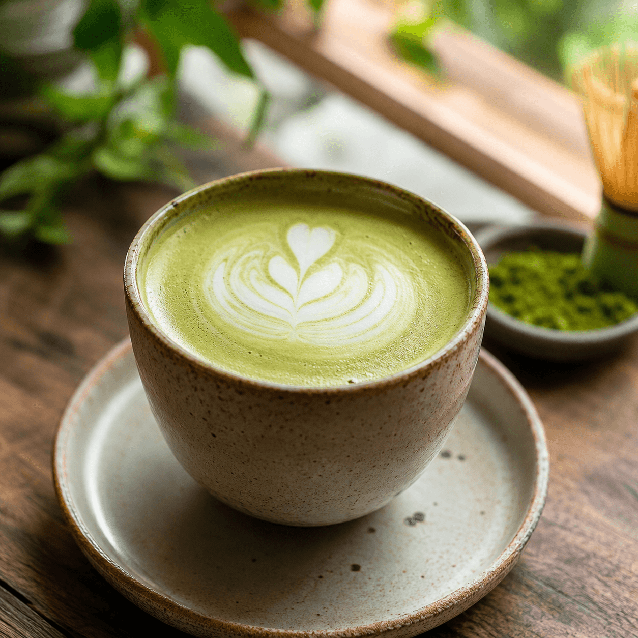 Classic Matcha Latte at USCO Cafe in Shahpur Jat