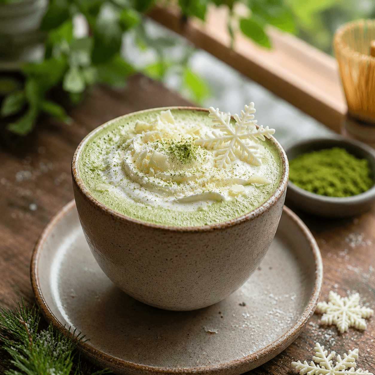 Snowflake Matcha at USCO Cafe in Shahpur Jat