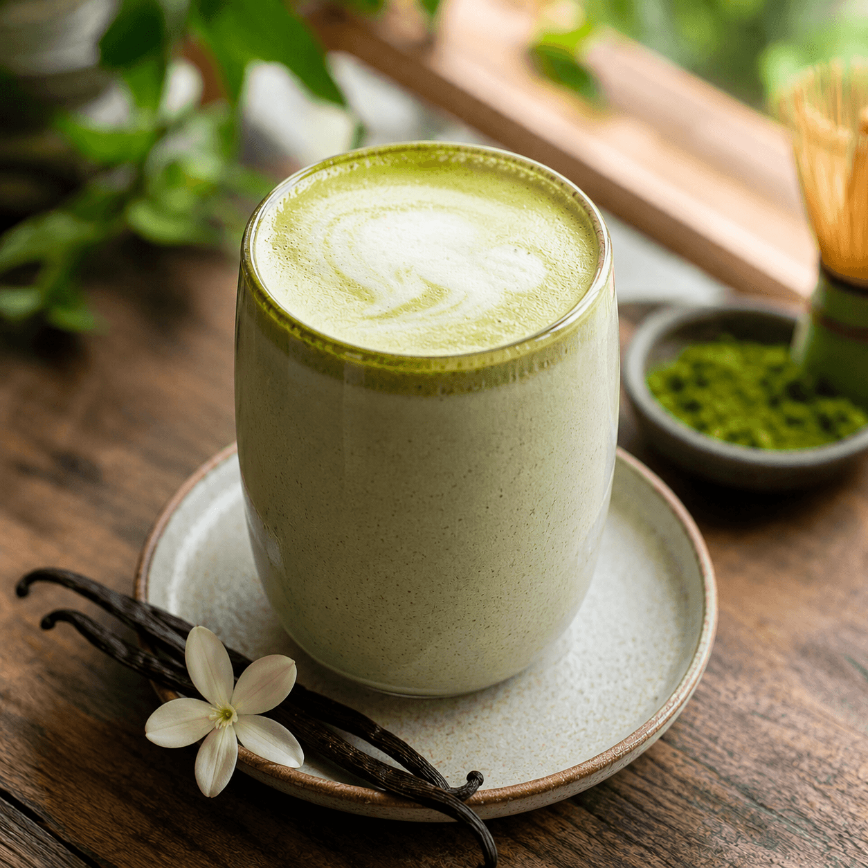 Vanilla Bread Matcha at USCO Cafe in Shahpur Jat