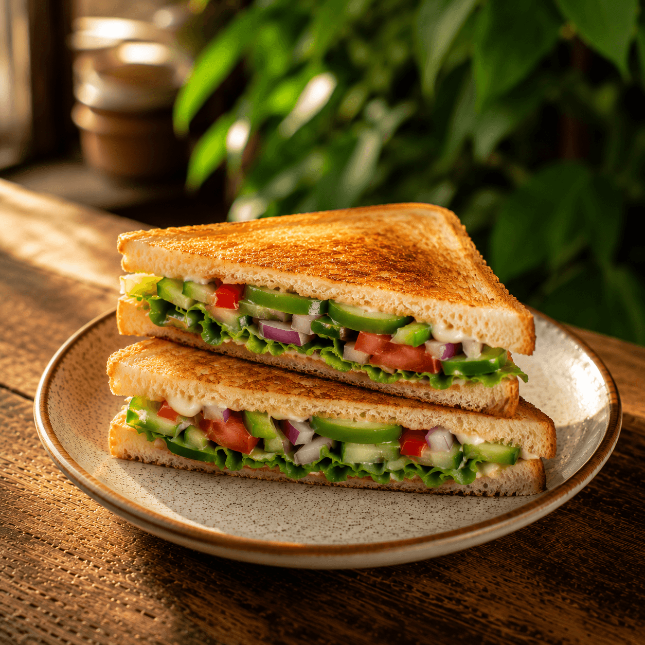 Veg Toast at USCO Cafe in Shahpur Jat