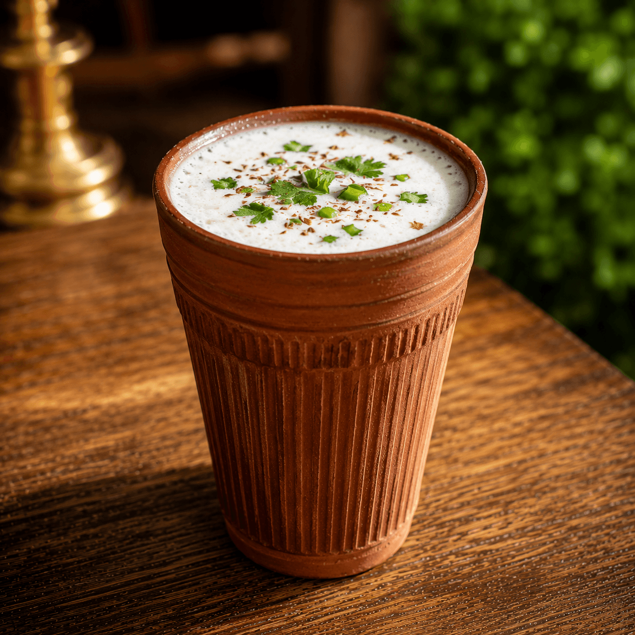 Salted Lassi at USCO Cafe in Shahpur Jat