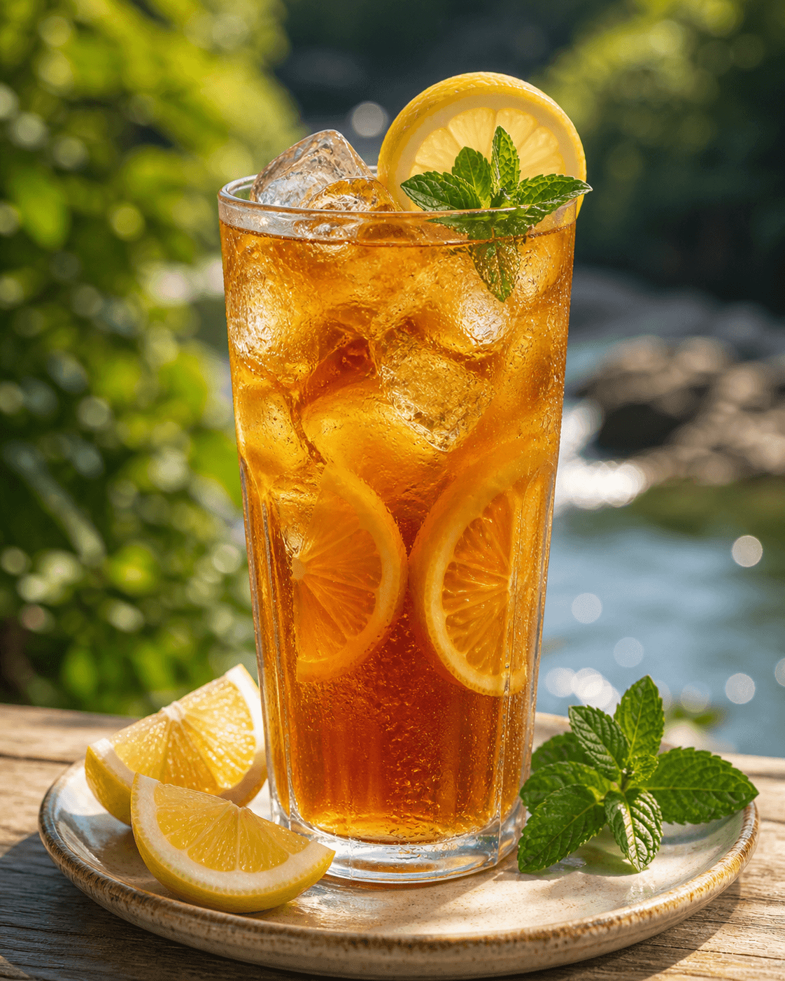 Refreshing Lemon Ice Tea